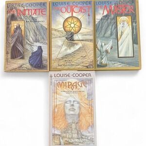 The Time Master Trilogy by Louise Cooper & Mirage vintage paperback books
